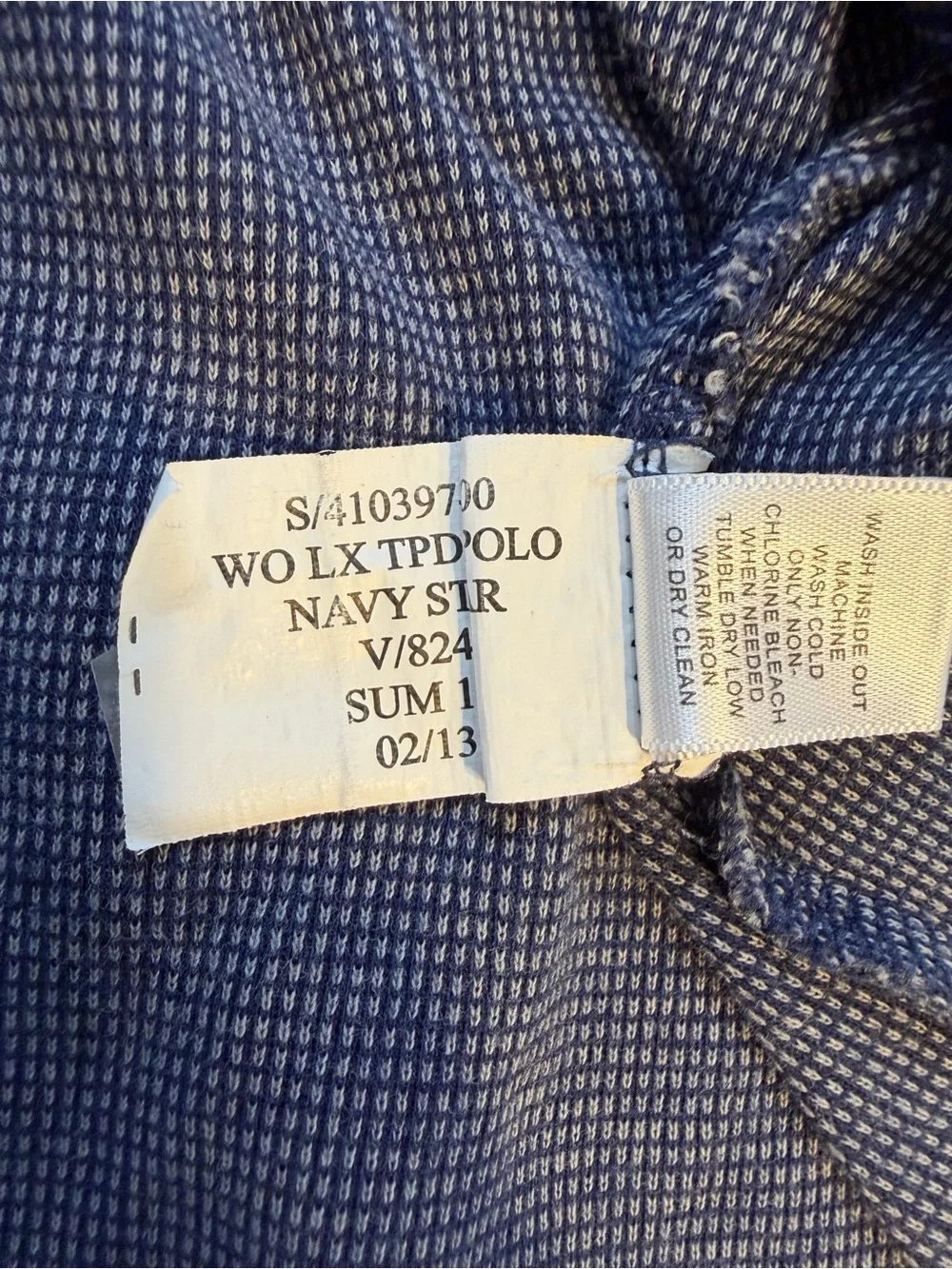 Banana Republic Classic Navy Polo Shirt with Contrast Trim Size L Faded Style